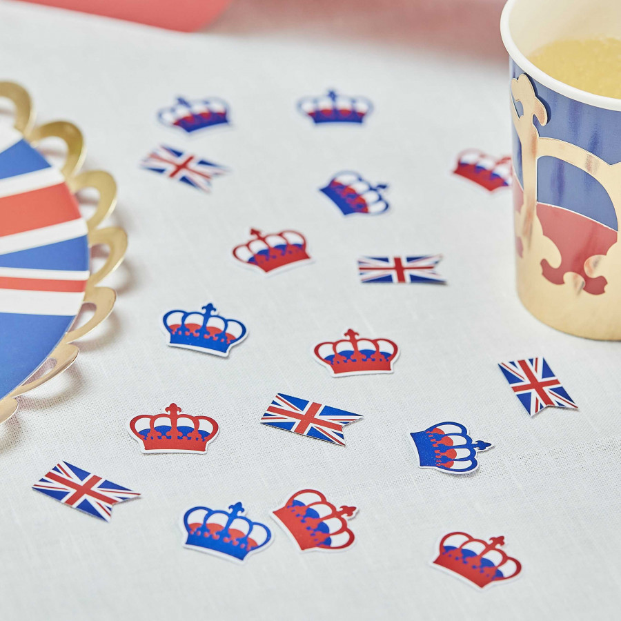 Click to view product details and reviews for Queens Jubilee Street Party Table Confetti 13g. Click to view product details and reviews for Queens Jubilee Street Party Table Confetti 13g.
