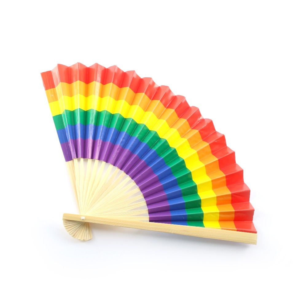 Rainbow Pride Fan For Celebration Decor Pack Of 100