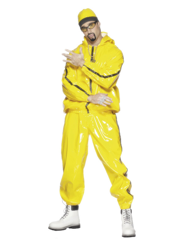 Click to view product details and reviews for Rapper Suit Yellow With Hooded Jacket Large.