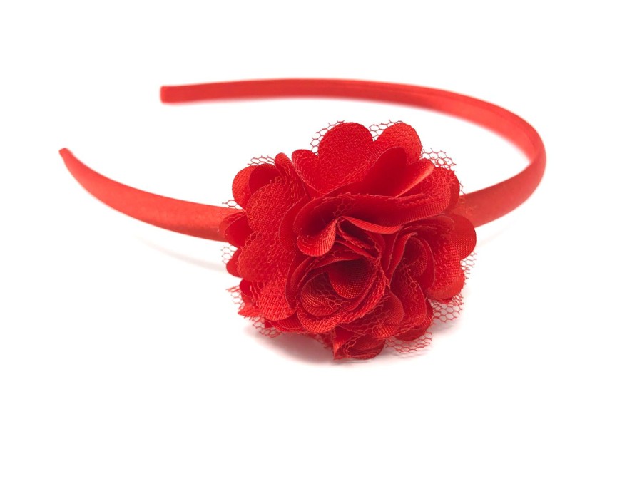 Red Flower Headband For A Vibrant Look