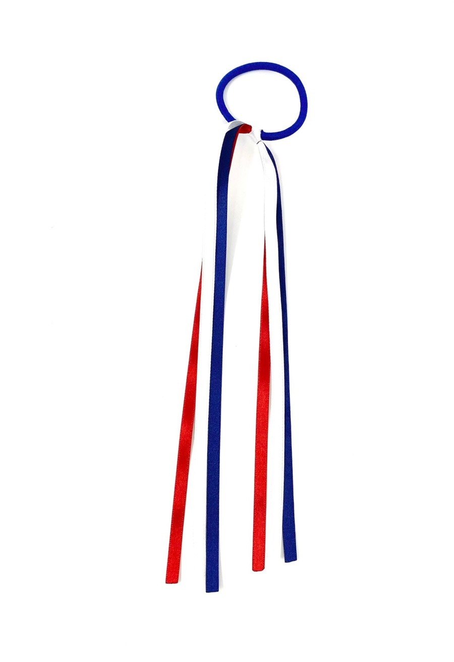 Red White and Blue Hair Tie Union Jack Colours