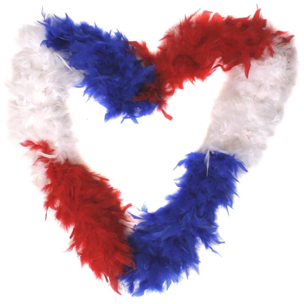 Red, White & Blue Feather Boa