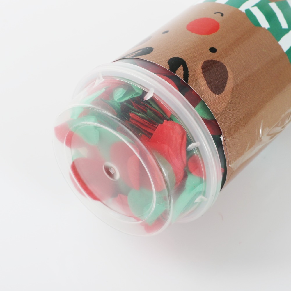 Pack of 6 Christmas Biodegradable Confetti Poppers 80g
