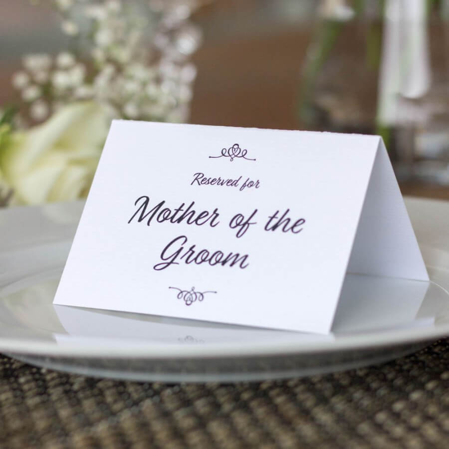 Click to view product details and reviews for 4 Wedding Place Cards Mother Of Bride Groom Family Table Decoration.