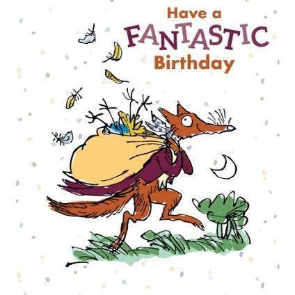Roald Dahl Fantastic Mr Fox Birthday Card