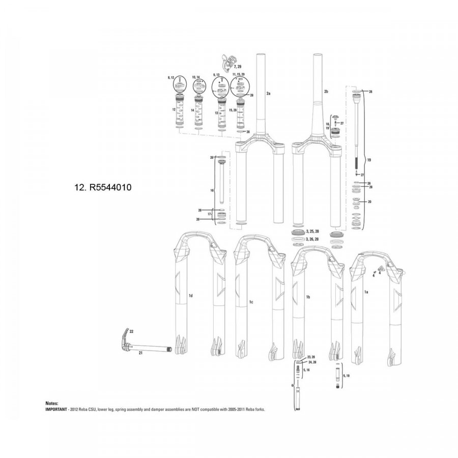 Click to view product details and reviews for Rockshox Compression Damper Moco Dna Sid Reba Rl 12 14 Crown Adj W Knobs 120mm R5544010.