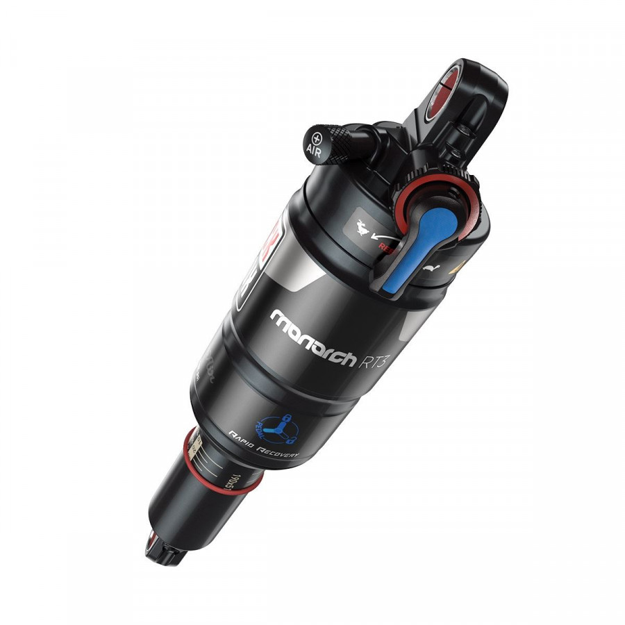 ROCKSHOX - MONARCH RT3 - (190X51/7.5X2.0) DEBONAIR TUNE-MIDREB/MIDCOMP - SOFT PEDAL - 320 LOCKOUT FORCE - FAST BLACK BODY - MY16: BLACK 190X51 - RS8124002