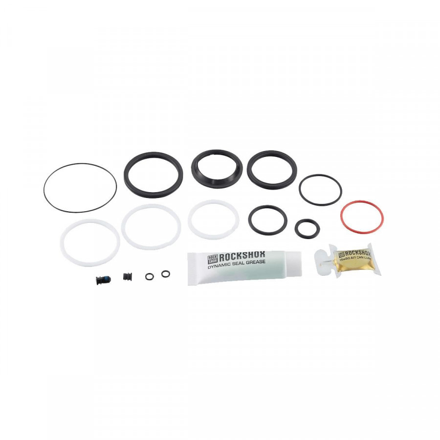 Click to view product details and reviews for Rockshox Service 200 Hour 1 Year Service Kit Includes Sealhead Seals Piston Seal Glide Rings Ifp Seals Remote Spares Grease Super Deluxe Co.