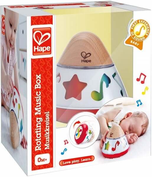 Rotating Music Box - wooden musical toy for babies