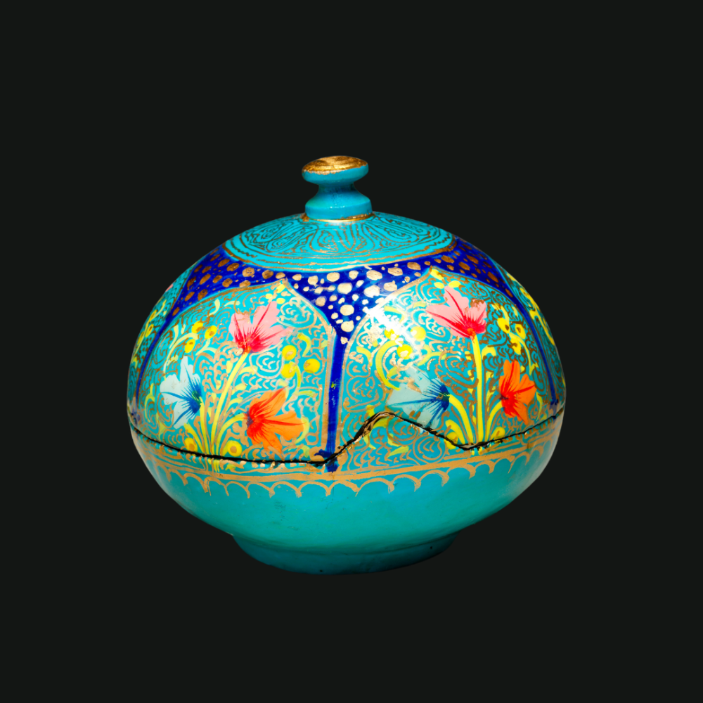 Click to view product details and reviews for Round Lidded Trinket – Elegant Home Decor.