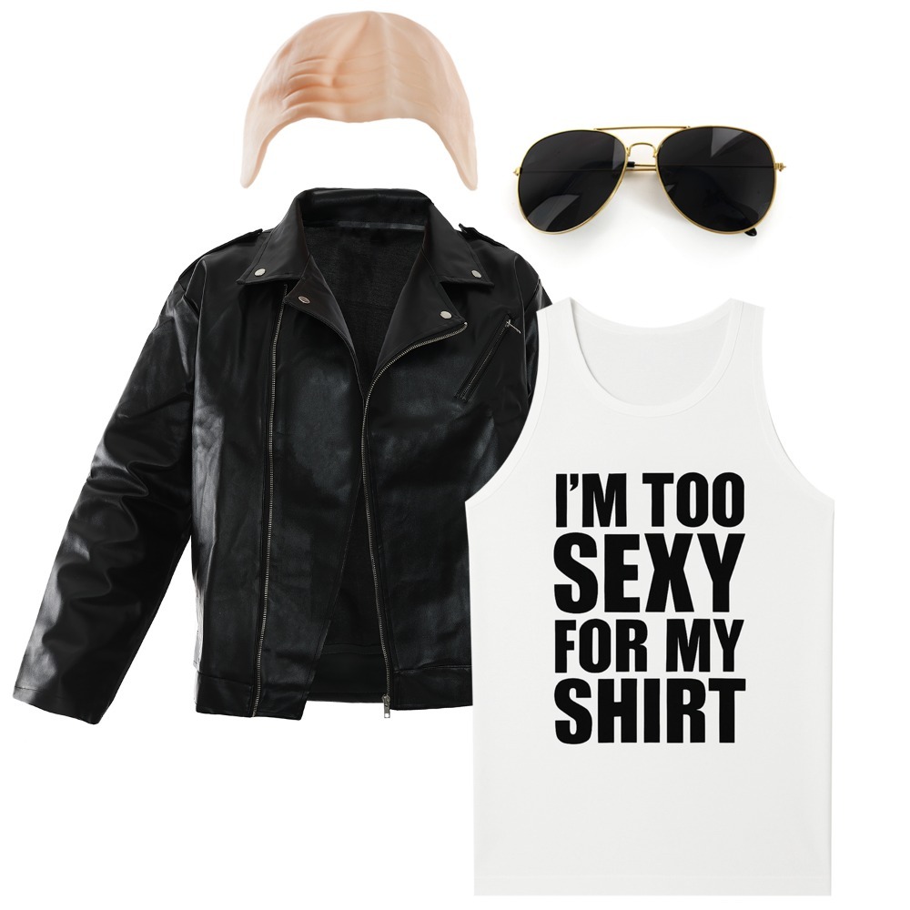 Click to view product details and reviews for Im Too Sexy Costume – Vest Cap Shades Jacket Large.