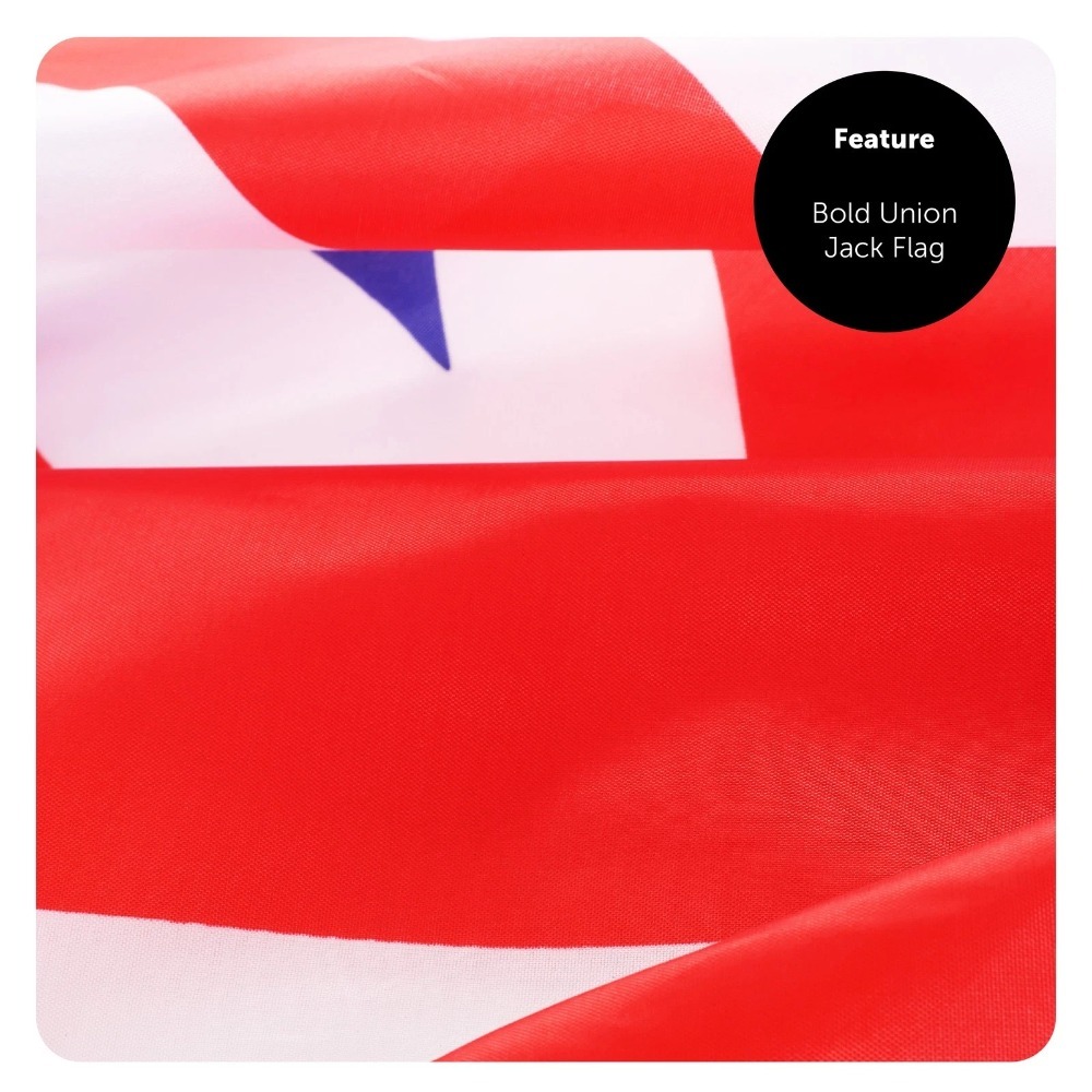 Large 20ft Outdoor Flag Pole with Union Jack Flag