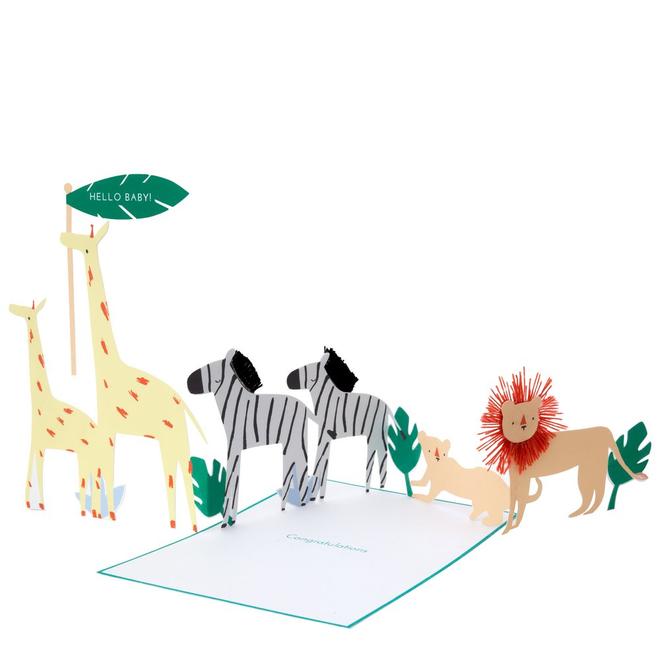 Click to view product details and reviews for Safari Baby Concertina Card.