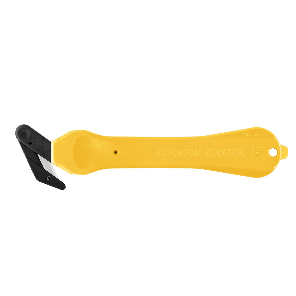 Safety Box Cutter Klever Excel Wide Cut Handy Box Opener Knife Tool Yellow