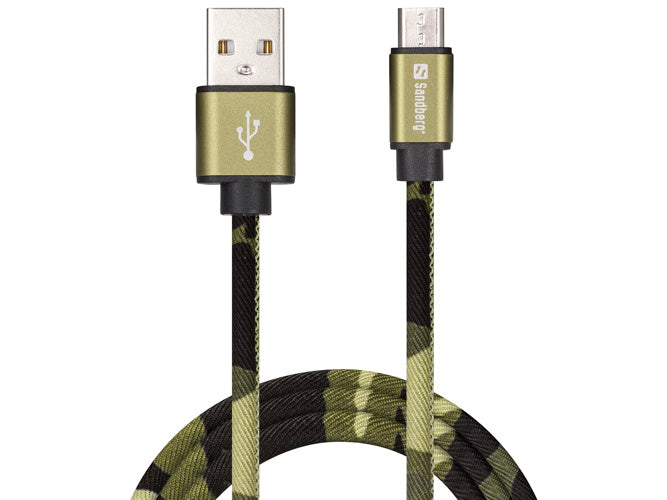 Click to view product details and reviews for Sandberg Microusb Green Camouflage 1m.