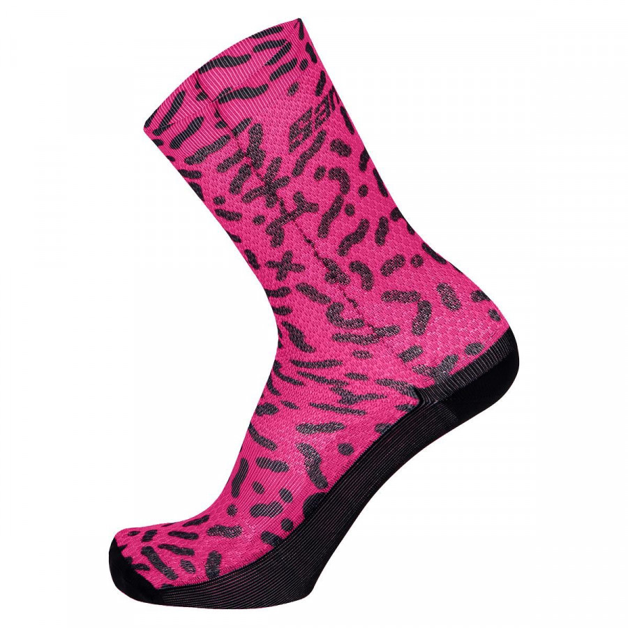 Click to view product details and reviews for Santini Chromosome Lightweight Printed Socks 2020 Pink Xl Cas4362xl.