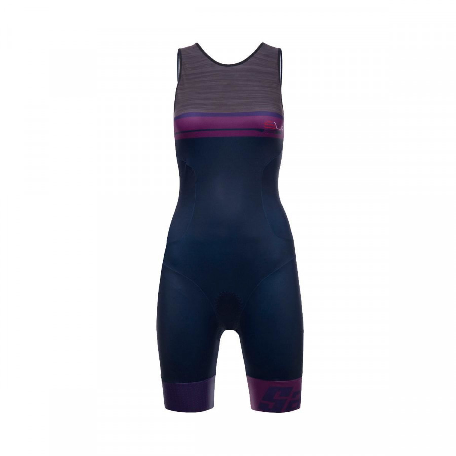 Click to view product details and reviews for Santini Womens Sleek 776 Sleeveless Trisuit Gtr Pad 2018 Grey L Cas3300l.