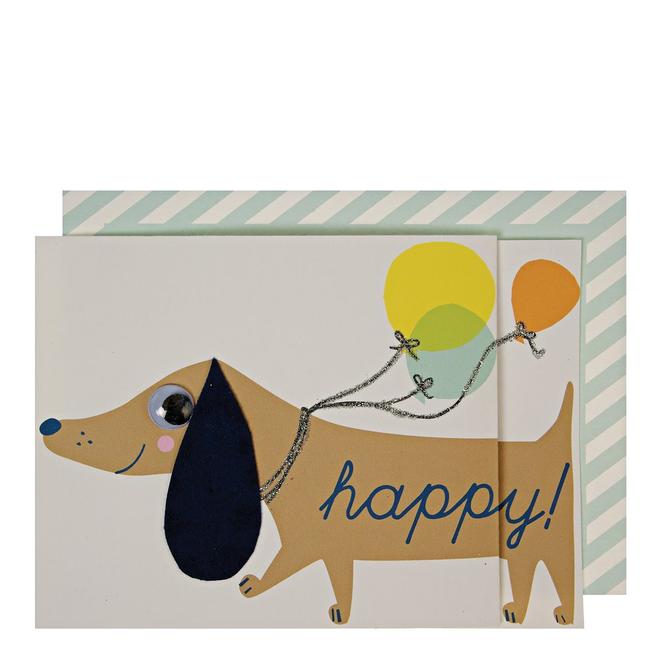 Click to view product details and reviews for Sausage Dog Concertina Card.
