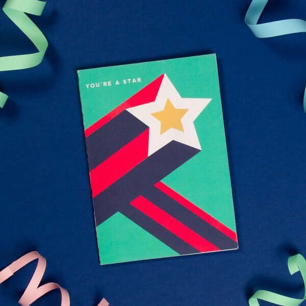 Click to view product details and reviews for Scandi Disco Greetings Card Youre A Star.