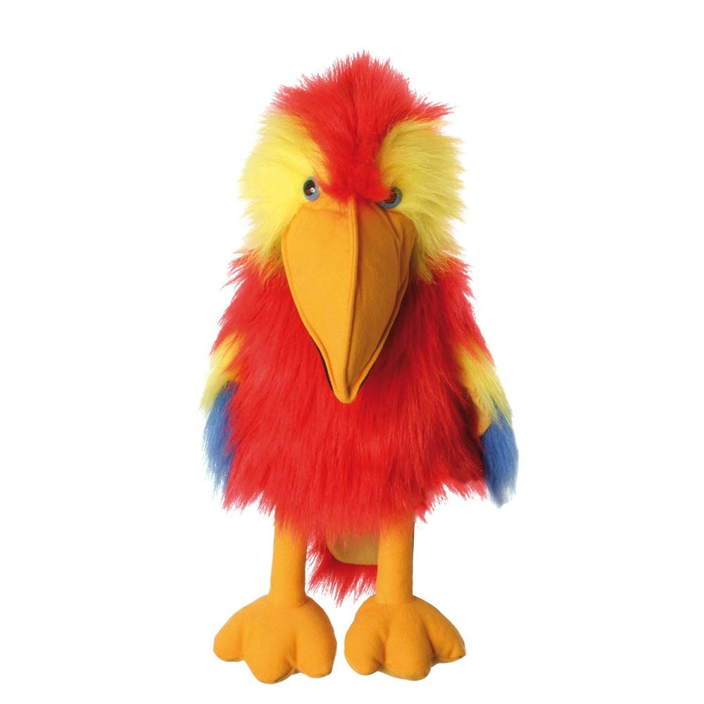Scarlet Macaw Hand Puppet-Large Bird