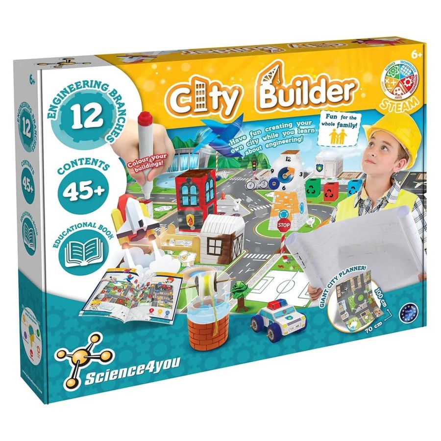 Science4You City Builder Engineering Kit 12 Projects Age 6+