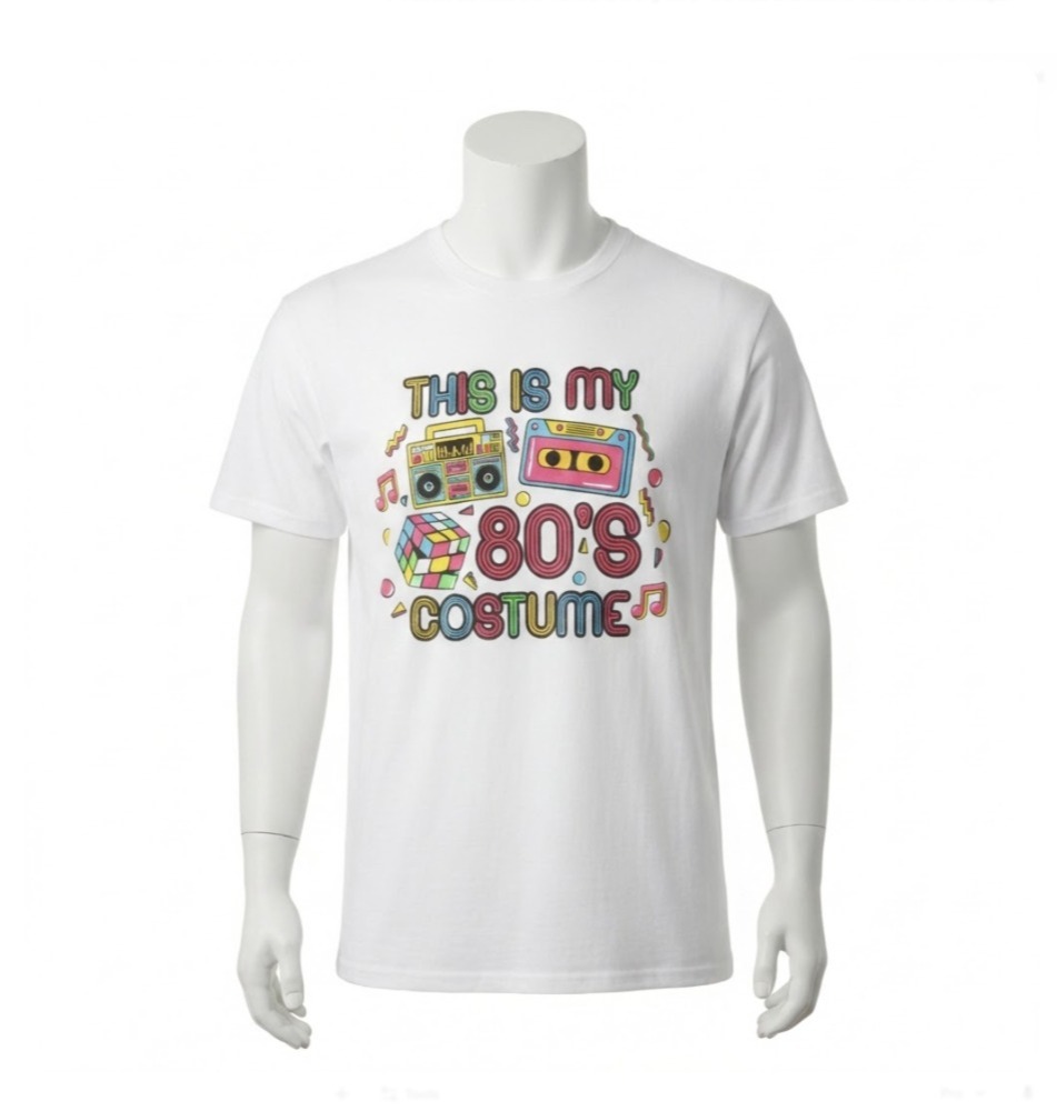 Click to view product details and reviews for Adults 80’s Costume T Shirt White Graphic Tee Large. Click to view product details and reviews for Adults 80’s Costume T Shirt White Graphic Tee Large.