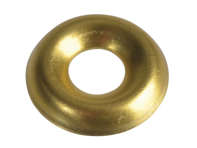 Screw Cup Washers Brass No.8 Forge Pack 20 FORFPSCW8B