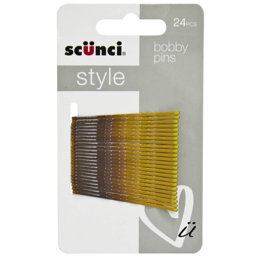 Scunci Style Pack Of 24 Bobby Pins Hair Grips Kirby 5cm