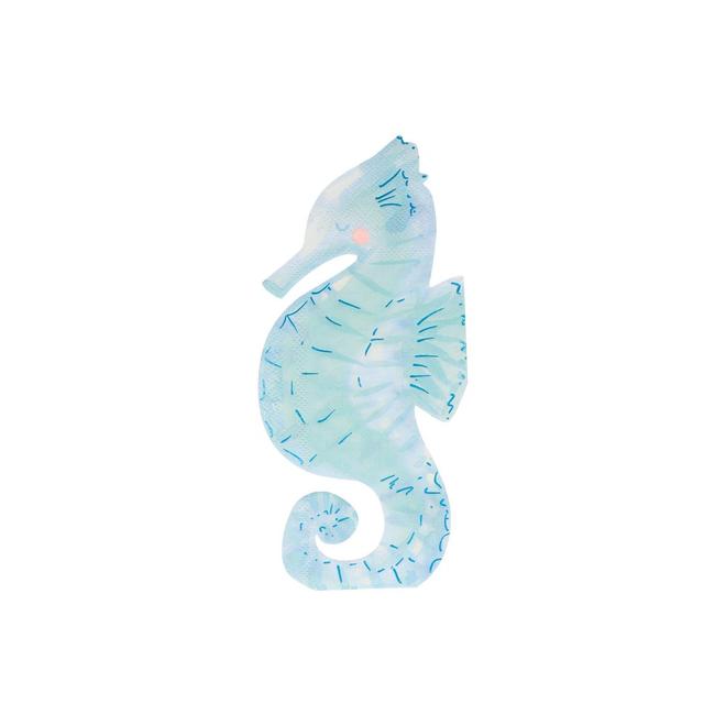 Click to view product details and reviews for Seahorse Napkins Pack Of 16.