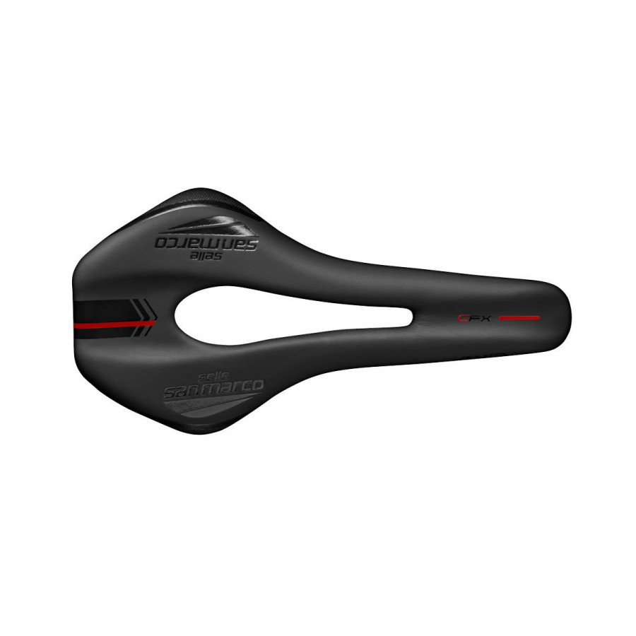 SELLE SAN MARCO GND OPEN-FIT CARBON FX SADDLE 2021: BLACK/BLACK WIDE (L3) - ZFSMS324WW401
