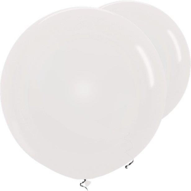 Sempertex Party Decoration 2 x 36" Biodegradable Latex Balloons - Crystal Clear
