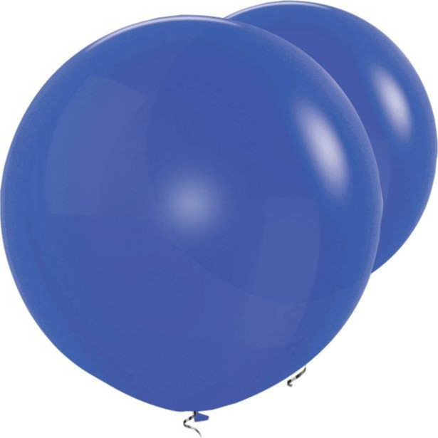 Sempertex Party Decorations 2 x 36" Biodegradable Latex Balloons - Royal Blue