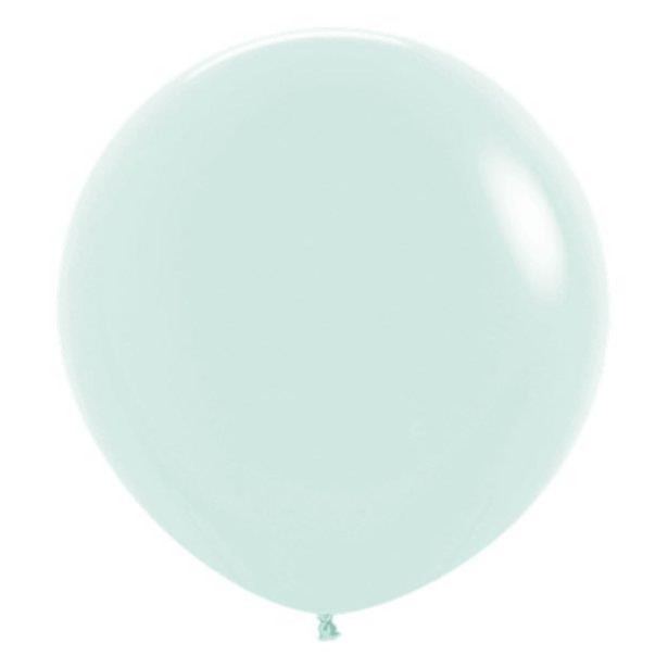 Sempertex Party Decorations 3 x 24" Biodegradable Latex Pastel Balloons - Green