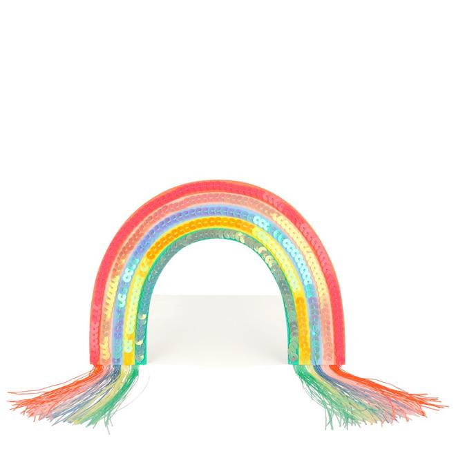 Click to view product details and reviews for Sequin Rainbow Stand Up Card.