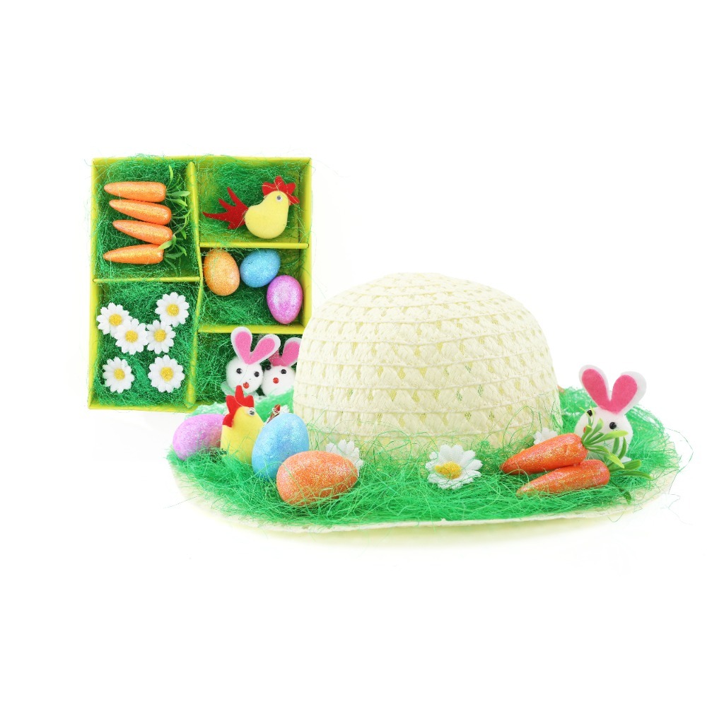 Click to view product details and reviews for Kids Diy Easter Bonnet Kit Child Straw Hat With 16 Piece Decoration Set. Click to view product details and reviews for Kids Diy Easter Bonnet Kit Child Straw Hat With 16 Piece Decoration Set.