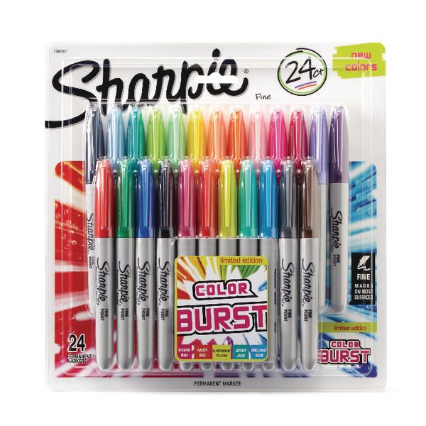 Sharpie Fine Marker Astd Pk24 - GL94484