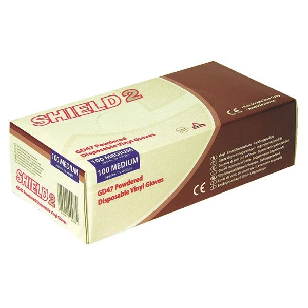Click to view product details and reviews for Shield Pwdr Vinyl Gloves L P100 Gd47 Hea00490.