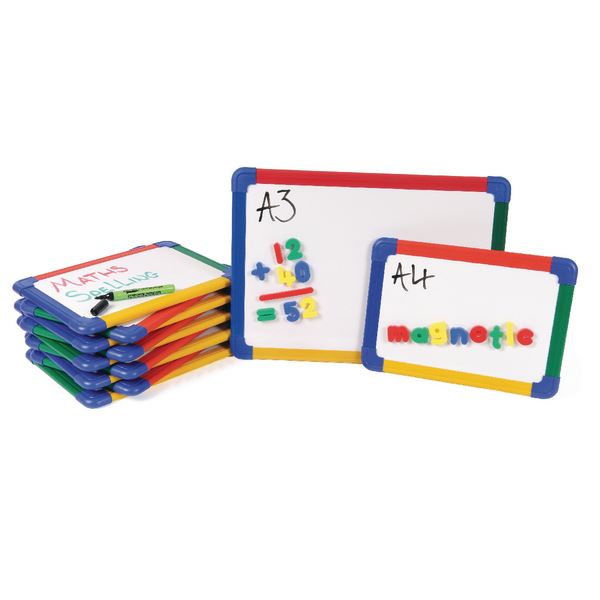 Click to view product details and reviews for Show Me A4 Rbw Magn Whiteboard Pk10 Eg60253.