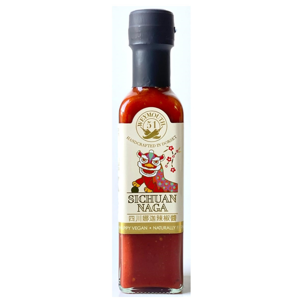 Sichuan Naga Sauce Weymouth 51 Hot Chinese Dressing Dip Vegan Condiment 220ml
