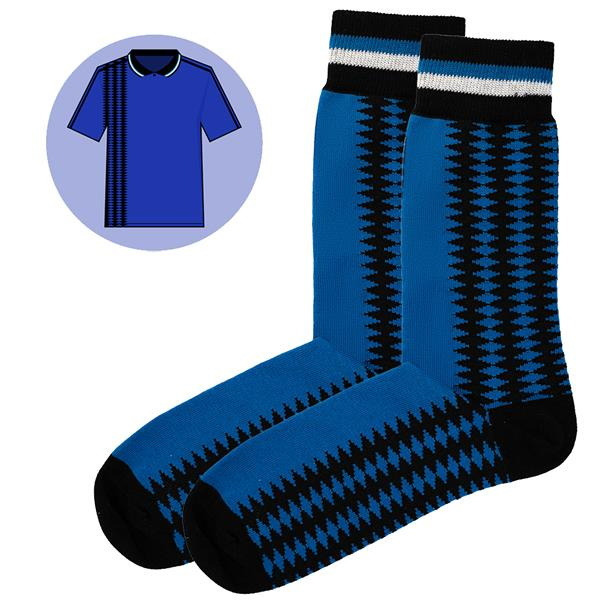 SicSock Argentina 1994 World Cup Kit Retro Football Shirt Socks UK Size 7-11