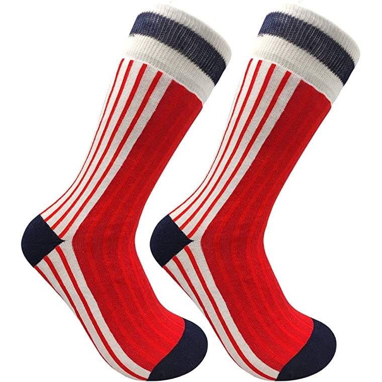 SicSock Denmark 1986 Home Kit Retro Football Shirt Premium Socks UK Size 7-11
