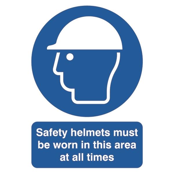 Click to view product details and reviews for Signslab A4 Sfty Helmet M B Worn Pvc Sr11230.