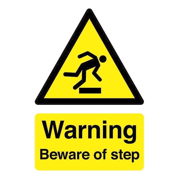 Signslab A5 Beware Of Step S/A - SR11199