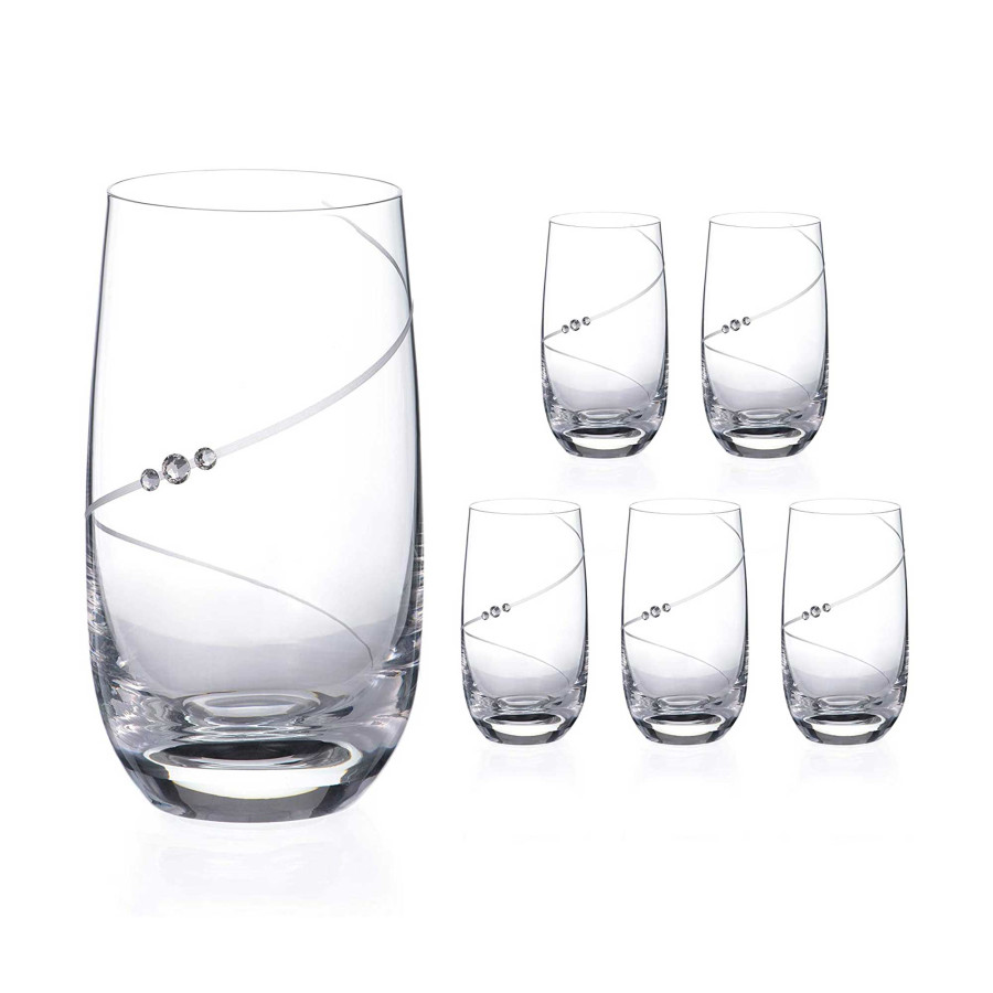 Click to view product details and reviews for Silhouette Spiral Hi Ball Glasses Set Of 6.