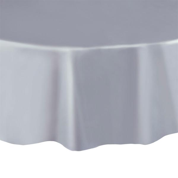 Click to view product details and reviews for Silver Round 84 Plastic Tablecover.