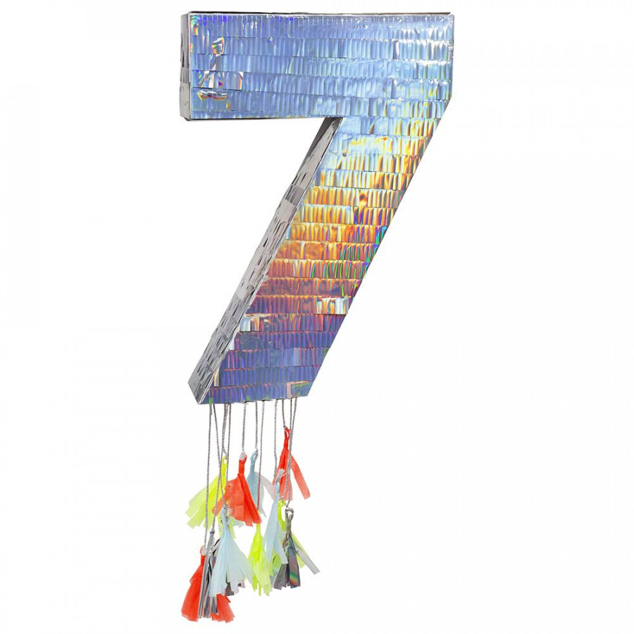 Silver Seven 7 Party Pinata