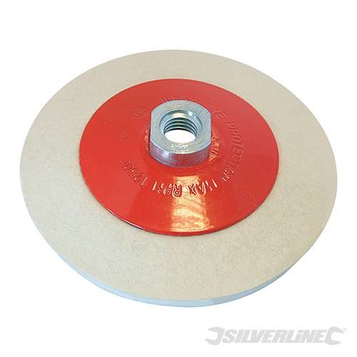 Silverline Bevelled Felt Buffing Wheel 115mm 105864