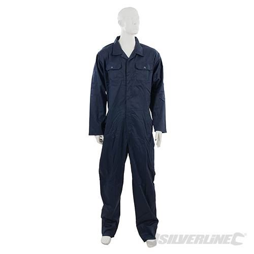 Click to view product details and reviews for Silverline Boilersuit Navy L 112cm 44 983750.