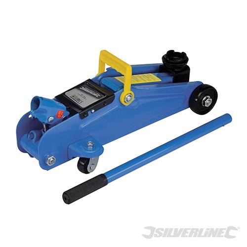Silverline Hydraulic Trolley Jack 2 Tonne 633935