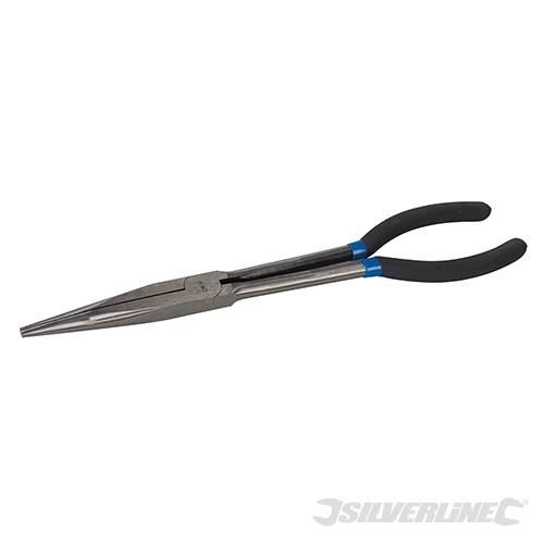 Silverline Long Reach Electronics Pliers Straight 993033